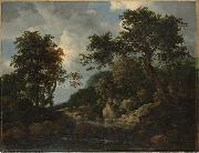 Jacob van Ruisdael The Forest Stream France oil painting artist